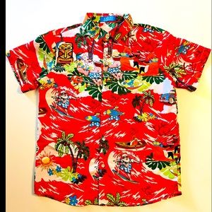 Kids Hawaiian Christmas Shirt